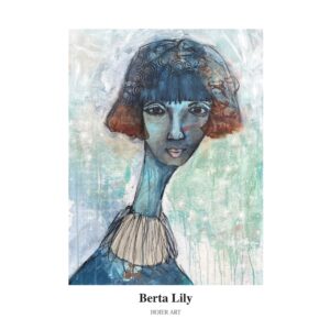 Kunsttryk af kvinde fr a Hoier art