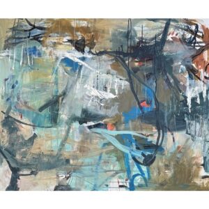 Sort abstrakt maleri