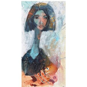 maleri af kvinde fra hoier art